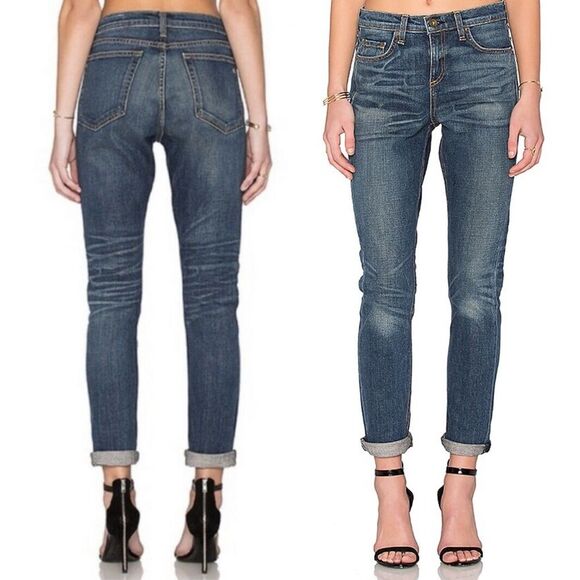 Rag & Bone Dre 10” Boyfriend Jeans in Exeter Dark Wash Slim Jean Size 24 | 00 - Picture 15 of 15
